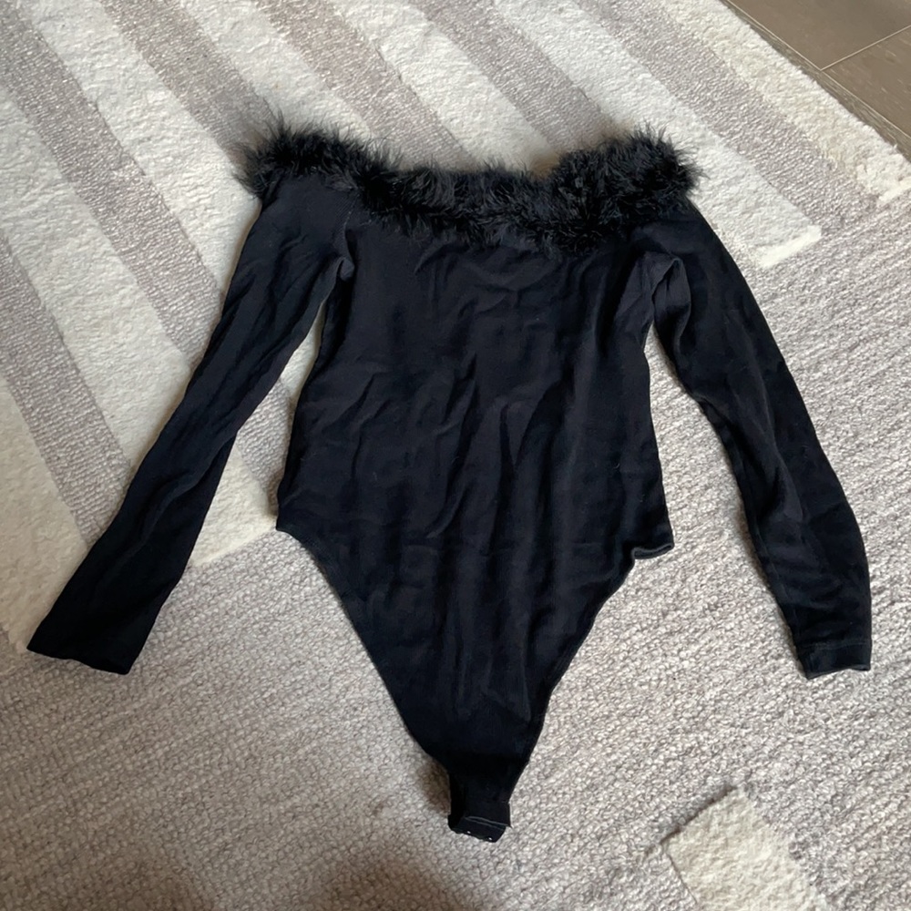 Miranda Feather Bodysuit in Black
OW Intimates - Picture 8 of 9